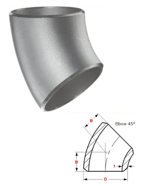 45 Degree Elbow Buttweld Fittings